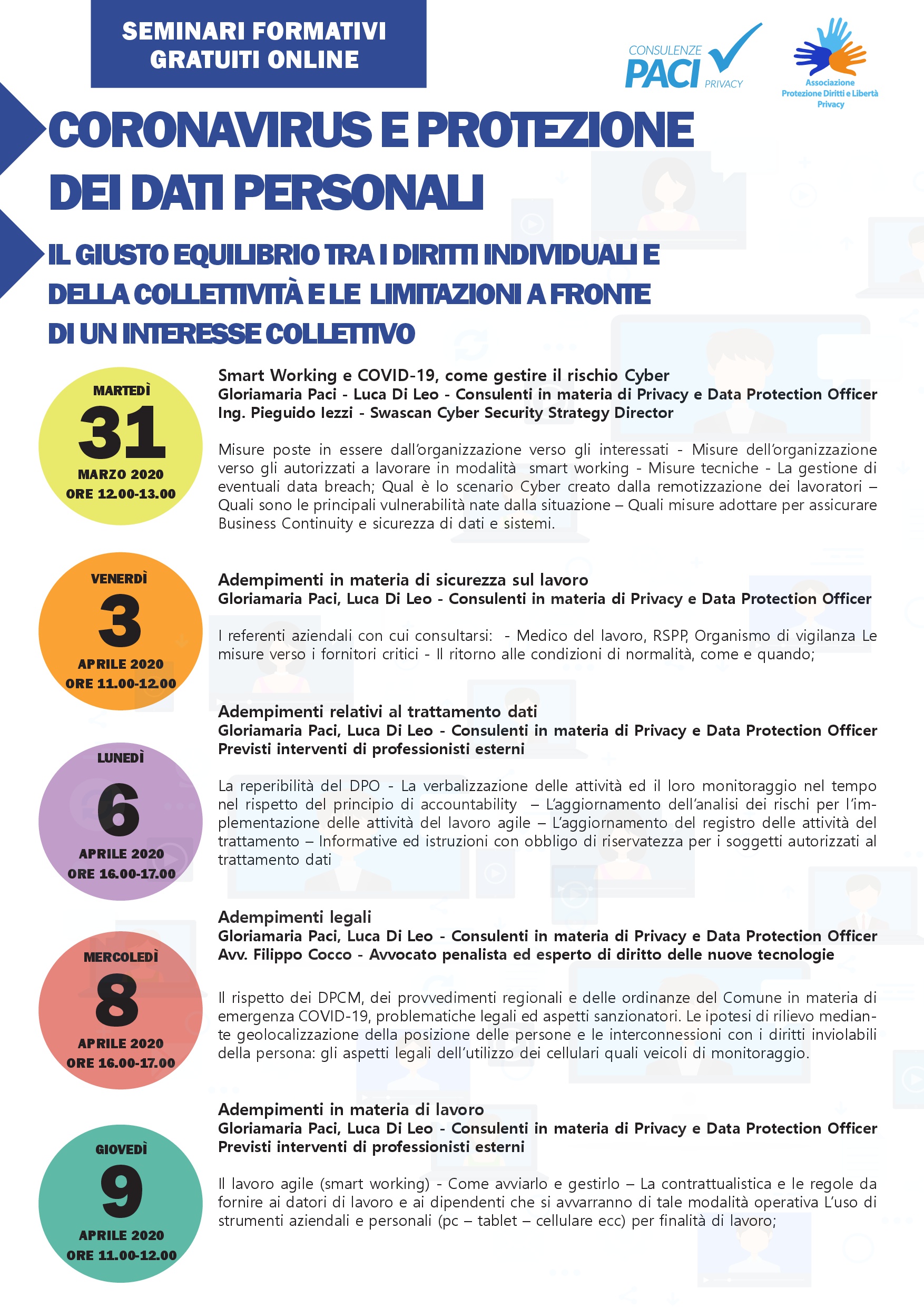 WEBINAR ADEMPIMENTI IN MATERIA DI LAVORO